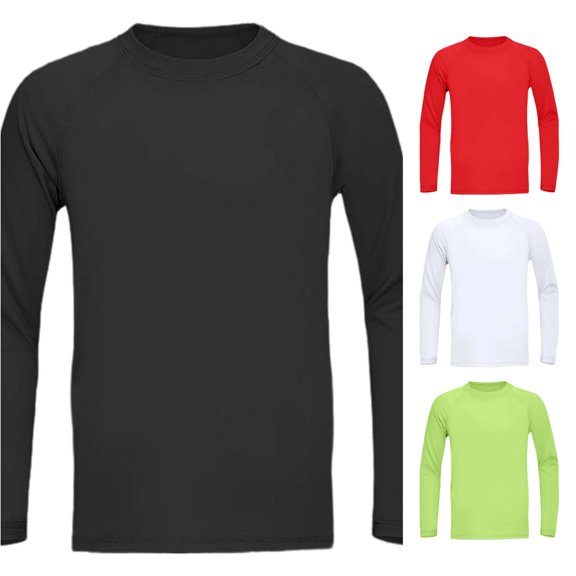Boys Tops Long Sleeve Performance Shirt for Kids Sports Training Gym Workout Athletic Tee Comfortable Stretchy 6 Apparel Boys Tops 14/16 11 Shirt Boys Surf T Shirts Kids Thermal Shirts Long Sleeve
