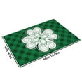 thumbnail image 3 of HCTSHG St Patrick's Day Placemats, Plaid Decorative and Insulated Placemats, Shamrock Clover Table Mats as Reusable Dinner Mats for Spring Holiday, Birthday, and Themed Party Supplies and Decor, 3 of 4