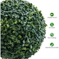 thumbnail image 6 of BouPower Artificial Triple Ball Topiary Trees with Planter Pot,Outdoor Indoor Realistic Faux Shrubs Plants,Fake Trees for Home Offices Porch Decor, 35in/45in, 6 of 6