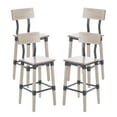 thumbnail image 2 of Flash Furniture Commercial Dining Bar Stools, Antique White (Set of 4), 2 of 17