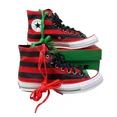 Converse Chuck 70 High Top Shoes Striped Canvas Red Black Skate 169890C