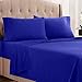 thumbnail image 3 of Empyrean Twin Sheets Set - 110 GSM 4 Piece Bed Sheets for Twin Size Bed, Double Brushed Twin Size Sheets, Soft Bedding Sheets & Pillowcases - Royal Blue, 3 of 4