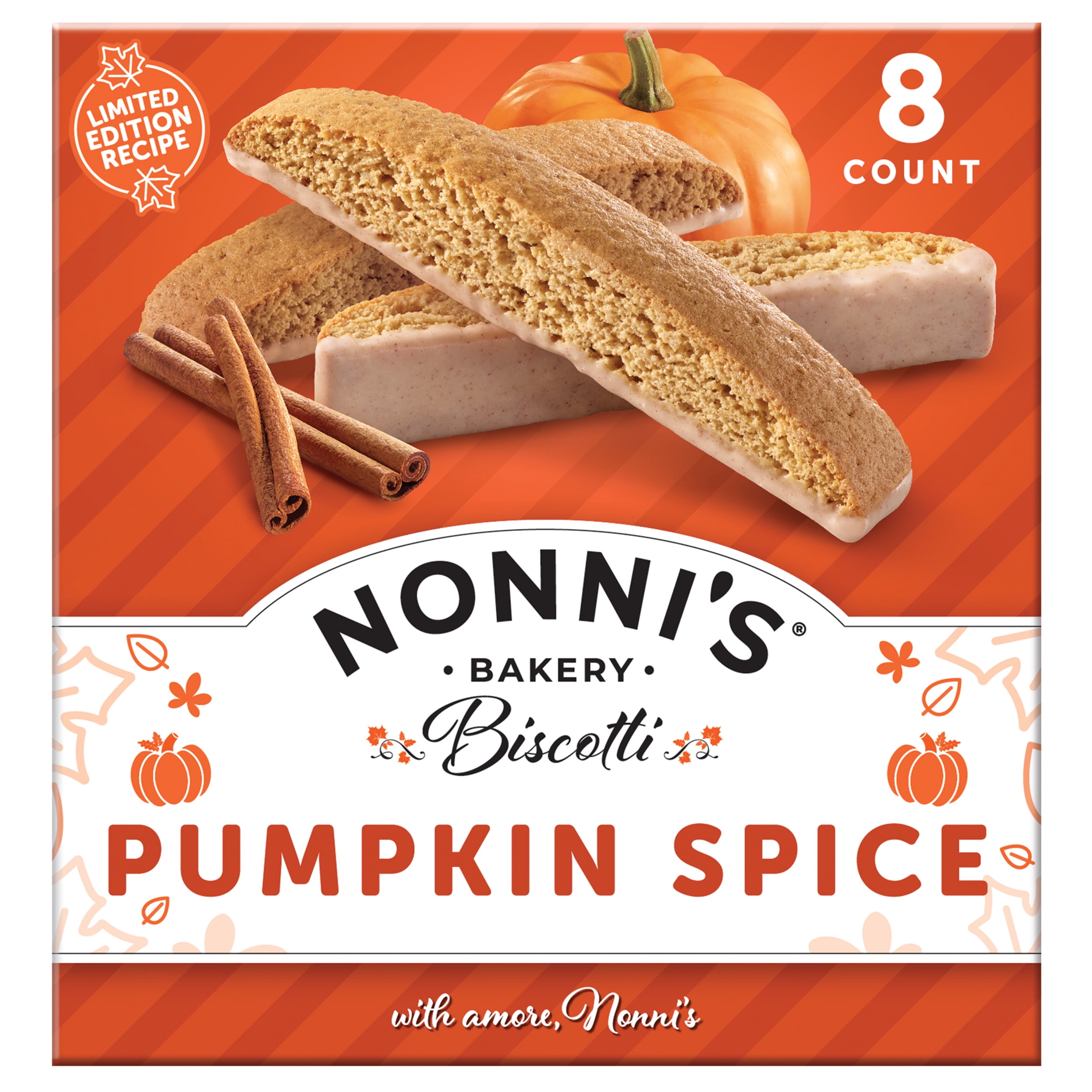 Nonni's, Biscotti, Italian, 8 count, Turtle Pecan flavor - Walmart.com