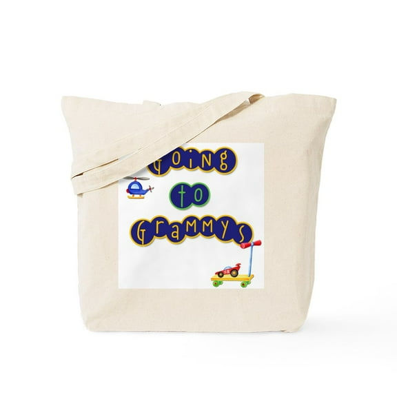 CafePress - Boy Going To Grammy's Tote Bag - Unisex Canvas Tote Bag, Beige, 1-Piece