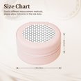 thumbnail image 2 of Yiaed Signal Icon Print Travel Jewelry Case Bridesmaid Gift Boxes Jewelry Travel Organizer Small Round Jewelry Box Mini Storage-Pink, 2 of 7