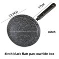 thumbnail image 1 of 8-Inch 22.7CM New Model Eco-Friendly Aluminum Alloy Frying Pan with Non-Stick Surface - Ideal for Crepes, Pancakes & Home Cooking, Compatible with Induction Cooktops and Open Flames (37525), 1 of 6