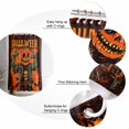 thumbnail image 6 of Halloween Pumpkin Shower Curtain Set ，Waterproof Fabric Shower Curtains Leather Jacket Skull Skeleton Shower Curtains for Bathroom,Bathroom Decor 72"x72", 6 of 6