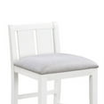 thumbnail image 4 of Ham 25 Inch Counter Height Chair Set of 2- Cream Fabric- White Wood Finish, 4 of 6