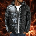 thumbnail image 2 of Ketyyh-chn99 Parka Jacket Men Solid Color Causal Winter Warm Thicken Overcoat Black,2XL, 2 of 2