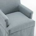 thumbnail image 5 of Wovenbyrd Lakeshore Classic Covered Dining Arm Chair - Light Blue, 5 of 5