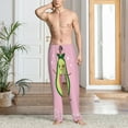 thumbnail image 6 of Lsque Cute Avocado Print Men's Pajama Pants, Lounge Pant - Comfortable Home Wear,Elastic Waistband, Stylish Design-Medium, 6 of 9