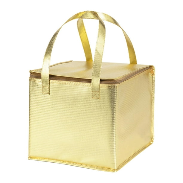 Bolsa de comida de viaje, bolsa térmica para pasteles, bolsa de comestibles térmica reutilizable con aislamiento para 6 pulgadas impermeable