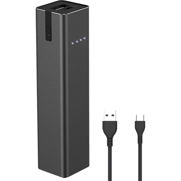 ailight 5000mAh Mini Portable Charger, Ultra-Compact Lipstick-Sized Power Bank with LED Lndicator Lights