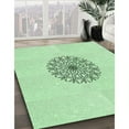 thumbnail image 3 of Ahgly Company Machine Washable Indoor Rectangle Transitional Mint Green Area Rugs, 2' x 4', 3 of 7