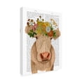 thumbnail image 2 of Fab Funky 'Cow Cream Bohemian 1 Book Print' Canvas Art, 2 of 3