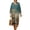 Desert Cactus Aztec, variant on Desert Cactus Aztec Print Women's Dress Casual Long Sleeve Swing V Neck Dresses Linen-Look Trendy Womens Tunic