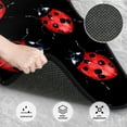 thumbnail image 3 of Yiaed Beautiful Red Ladybug Print Carpet Floor Mats for Cars, Auto Accessories Front & Rear Car Floor Mats Car Floor Foot Mat Sets of 4 Pieces, 3 of 7