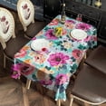 thumbnail image 6 of Pioneer Flower Floral Print Pattern Rectangle Tablecloth 60"x102",Waterproof Polyester Rectangle Table Cloth, Wipeable Spillproof Polyester Tablecloth for Dining, Camping, Indoor and Outdoor, 6 of 6