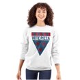thumbnail image 3 of Vote Pizza Foodie USA Election Gym Unisex Plus Fleece Graphic Sweatshirt Brisco Brands 2X, 3 of 5