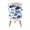 Color 2, variant on Beach Small Trash Can with Lid Ocean Sea White Blue Water Ocean Gradients Blues 1.8 Gallon Dog Proof Trash Can Round Garbage Can Waste Bin Wastebasket for Bathroom Bedroom Living Room
