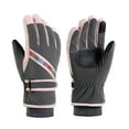 thumbnail image 1 of Fiudx Guantes de Esquí para Mujer, Resistentes Al Viento y Al Frío, con Forro de Terciopelo, Transpirables y Cálidos, para Deportes Al Aire Libre, Esquí, Snowboard, Senderismo y Ciclismo, Talla Única, 1 of 2
