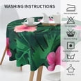 thumbnail image 2 of Nappe Ronde Hawaii 60 Pouces Lavable Réutilisable Décoration Nappe pour Cuisine Fête, 2 of 6