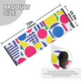 thumbnail image 5 of Yayeee Runner Rug for Bedroom 2'x6' Machine Washable Hallway Non Slip Mat, Red Retro Shapes, 5 of 8