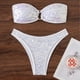 thumbnail image 5 of Trajes de baño para mujer, conjunto sólido para mujer, traje de baño de dos piezas con sujetador relleno, ropa de playa con lentejuelas, trajes de baño para mujer, trajes de baño para mujer, traje de, 5 of 7