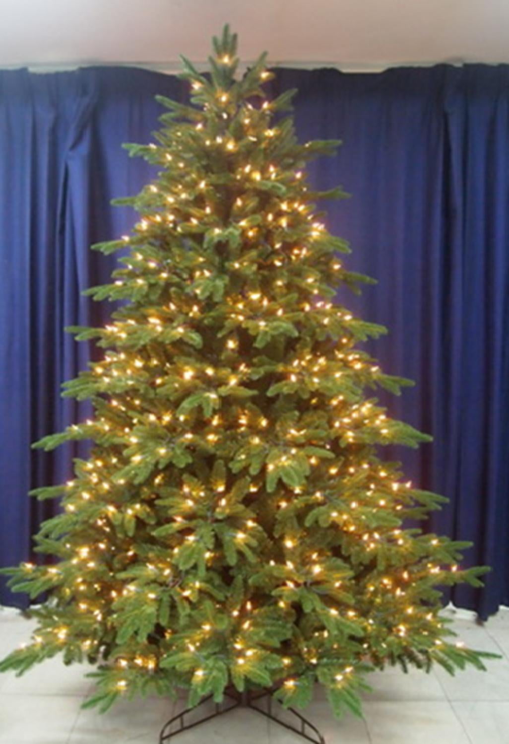 9' PreLit Aurora Spruce Artificial Christmas Tree Clear Lights