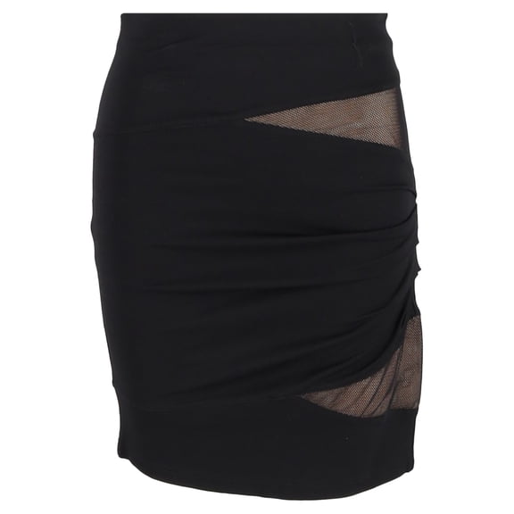 Pre-Owned Alexander Wang Mesh Accent Mini Skirt in Black Rayon