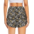 thumbnail image 4 of Goofa Hockey1 Printed Women 2 in 1 Running Shorts,Quick Dry Athletic Workout Shorts,High Waisted Athletic Shorts with Liner Pockets-Medium, 4 of 9