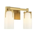 thumbnail image 4 of Caldwell 2-Light Bathroom Vanity Light in Warm Brass, 4 of 5