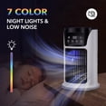 thumbnail image 5 of HAOTUTOYS Portable Air Conditioner Humidifier Atmosphere Light Fan USB Cooler Air Conditioner, 3 In 1 Function, Office Household Essential Cooler USB Portable Air Conditioner USB Fan, 5 of 9