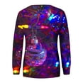 thumbnail image 4 of Jsaierl Womens Christmas Fleece Sweatshirts Plus Size Christmas Graphic Sweatshirt Work Pullover Sweater Tops Round Neck Dressy Casual Long Sleeve Shirts Christmas Gifts, 4 of 5