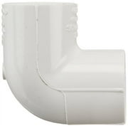 spears 406 series pvc pipe fitting, 90 degree elbow, schedule 40, white, 2 socket