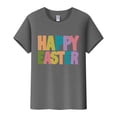 thumbnail image 5 of Outfmvch Chemises de Pâques pour Femmes, Chandails en Molleton à Col Rond pour Femmes, Chemises à Manches Courtes pour Femmes, Hauts de Sortie pour Femmes, T-Shirt à Manches Courtes Col Rond de Pâques, T-Shirts Graphiques pour Femmes Gris Foncé S, 5 of 5