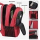 thumbnail image 4 of Mochila de viaje para computadora portátil, mochila para juegos, mochila impermeable para negocios, mochila universitaria, elegante bolso para computadora portátil para hombres y mujeres, color rojo, 4 of 7