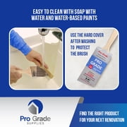 Pro Grade, Angle Premium Paint Brushes, 6 Piece Set, Interior/Exterior Painting