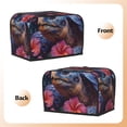 thumbnail image 3 of Balery Realistic Flower Turtle Pattern Oven Cover Kitchen Bread Machine Protector, 2 Slice Toaster Cover for Home, Anti Dust Fingerprint Coaster Cover, 3 of 7