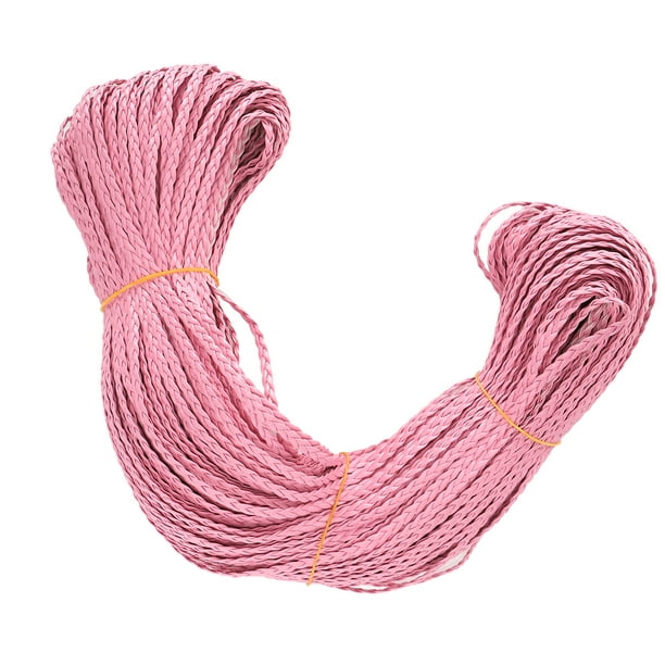 DIY Jewelry Wire, PU Braided Rope Press Dyeing Process PU Rope For