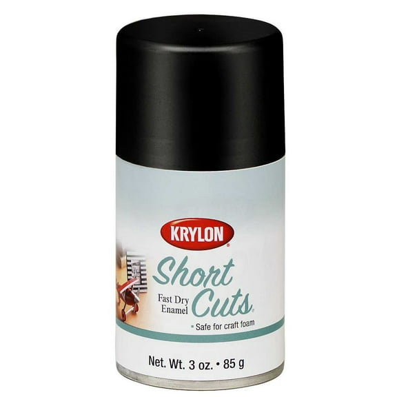 3 Oz Gloss Black Short Cuts Spray Paint [Set of 6]