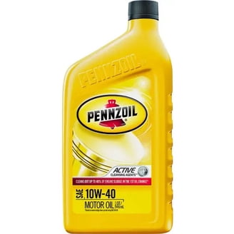 Pennzoil 10W-40 エンジンオイル　12個 Pennzoil 10W-40 Motor Oil, 1 Quart, Suitable for All Gasoline