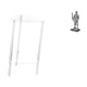 thumbnail image 1 of Mesita de noche,Mesa auxiliar de acrílico transparente,mesa auxiliar transparente de 2 niveles,Mesa pequeña de acrílico,mesita de noche pequeña,compacta,Figura de escritorio,Estatua de, 1 of 8