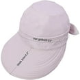 thumbnail image 2 of Women Sun Hat for Outdoor UV Protection, Wide Brim Sun Hat Ponytail, Convertible Zip-Off Beach Hat Visor, 2 of 6
