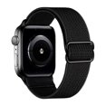 thumbnail image 1 of Correa de reloj ajustable de nailon elástico transpirable suave correa de reloj de moda para Iwatch negro 1.5 pulgadas 1.6 pulgadas 1.61 pulgadas, 1 of 12