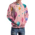 thumbnail image 5 of Colorful Hot Air Balloons And Flowers Men's Women New Sweatshirt Hoodie Men's Plus Size Sweatshirt Hooded Sweatshirt 3d Printed Street Men's Cloth, 5 of 6