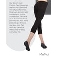 thumbnail image 7 of Women's MeMoi MQ-055 Real Denim Capri (Black M/L), 7 of 7
