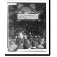 thumbnail image 2 of Historic Framed Print, [25th anniversary of Tuskegee Inst., Ala., 1906: Assembly with banner reading Welcome Our Guests"]", 17-7/8" x 21-7/8", 2 of 9