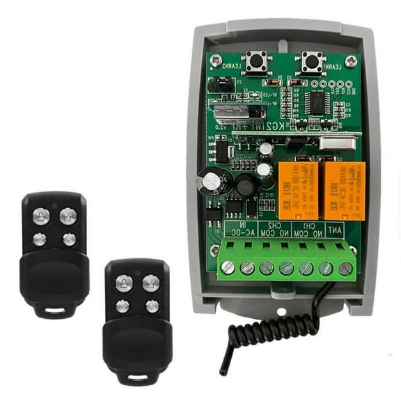 Tuya WIFI Garage Door Remote Control Receiver 433MHz 2CH Receiver 12-24V Support APP Voice Control
