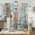 thumbnail image 2 of Rustic Farmhouse Shower Curtains for The Bathroom Vintage Country Theme Wood Farmhouse Bathroom Decor Polyester Fabric-72" x 72", 2 of 6